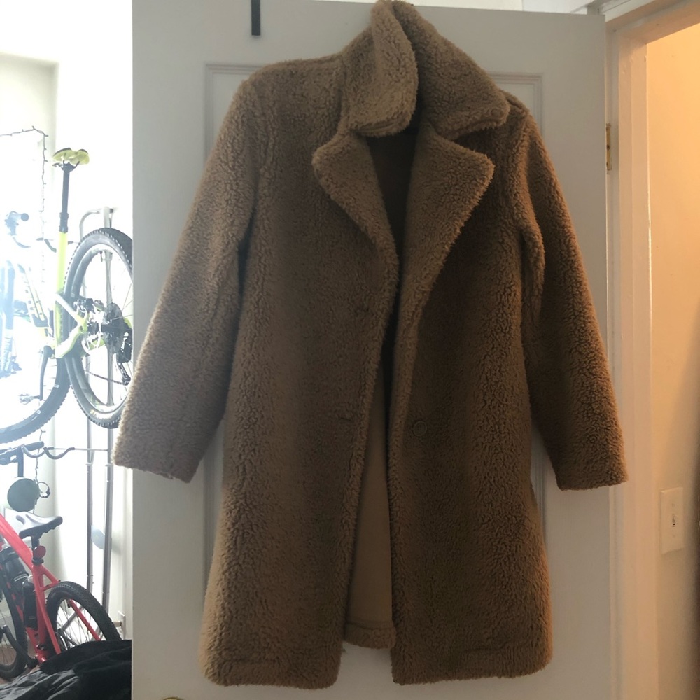 Fleece tailed coat